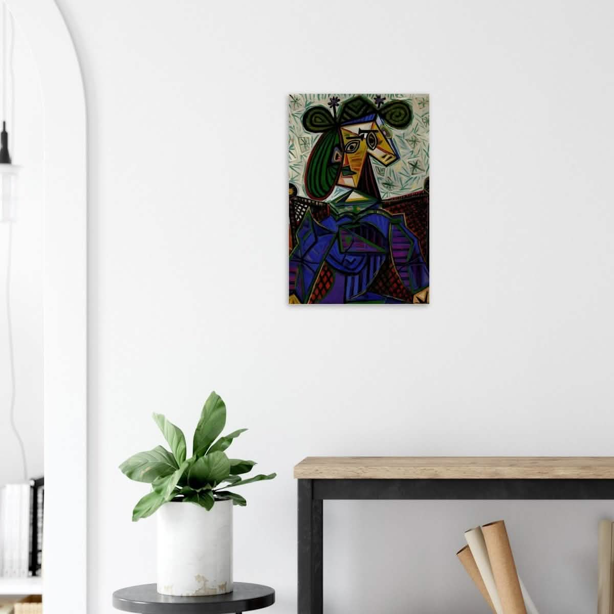 Seated Woman by Pablo Picasso - Wood Prints - 40x60 cm / 16x24″ - 10 mm