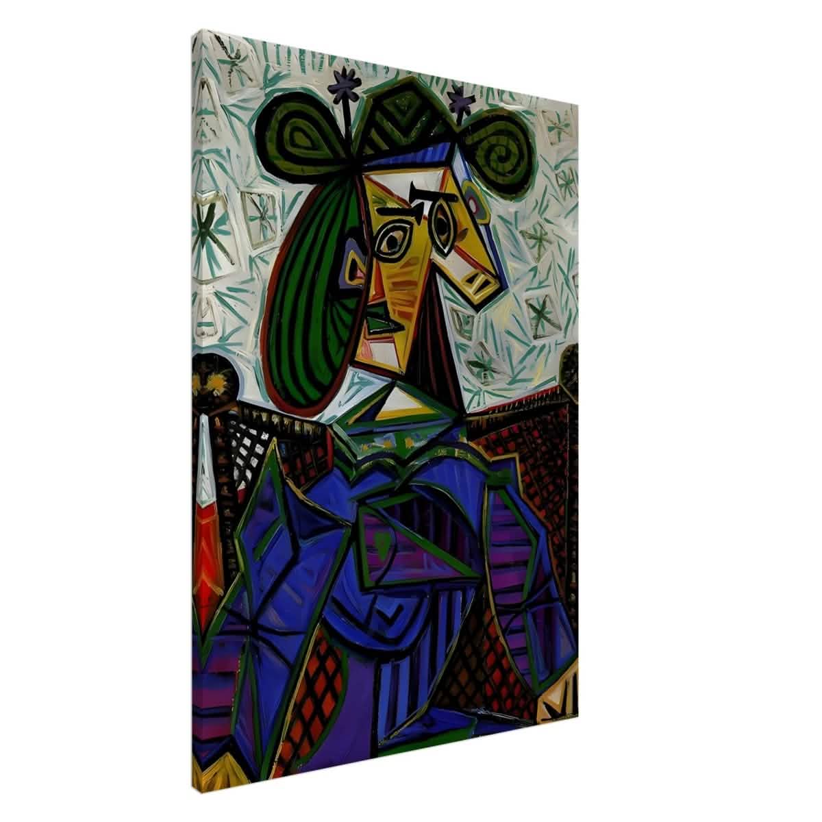 Seated Woman by Pablo Picasso - Canvas - 70x100 cm / 28x40″ - Slim