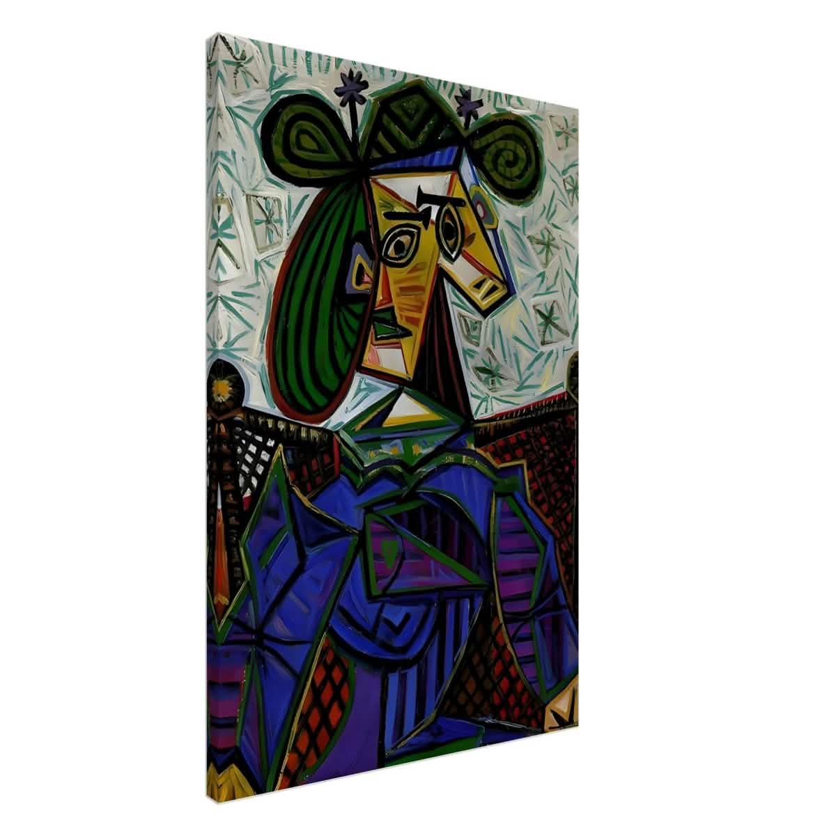 Seated Woman by Pablo Picasso - Canvas - 60x90 cm / 24x36″ - Slim