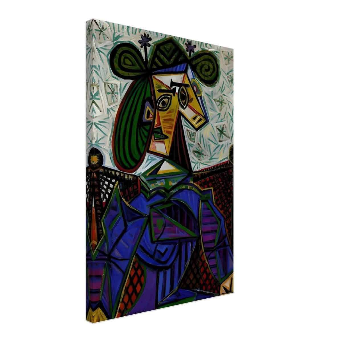 Seated Woman by Pablo Picasso - Canvas - 40x60 cm / 16x24″ - Slim