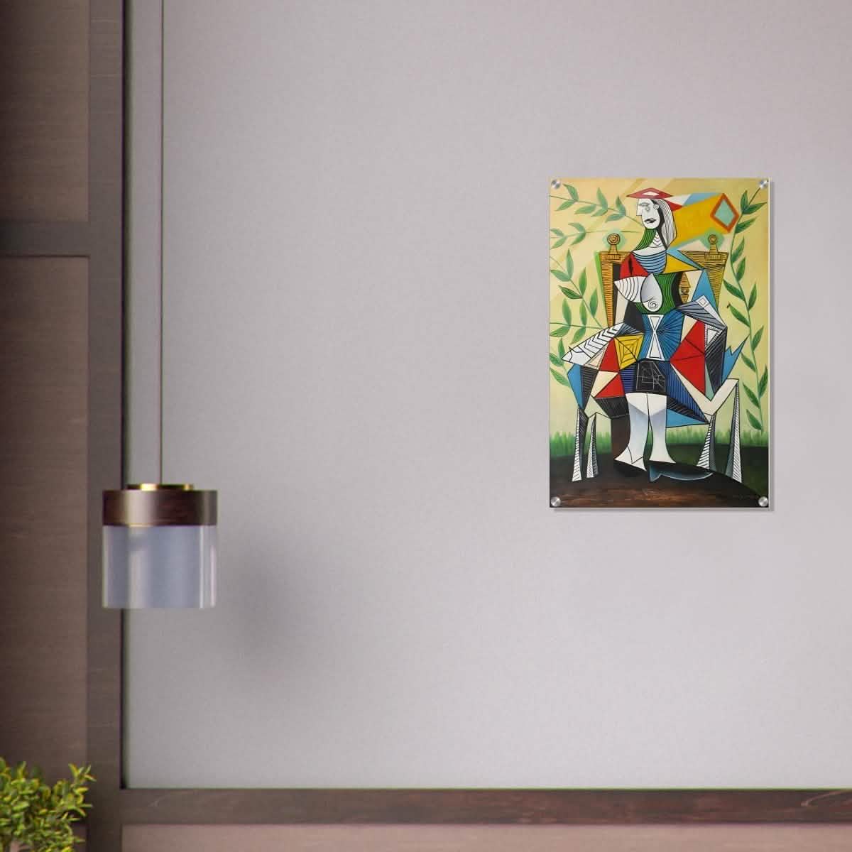 Seated Woman in a Garden by Pablo Picasso 1938 - Acrylic Print - 50x75 cm / 20x30″ -