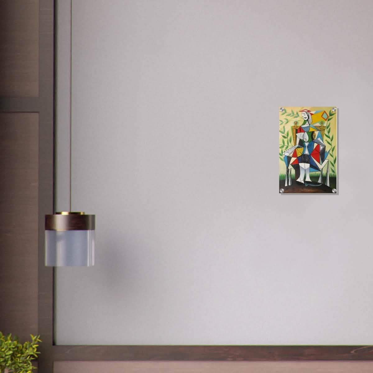 Seated Woman in a Garden by Pablo Picasso 1938 - Acrylic Print - 30x45 cm / 12x18″ -