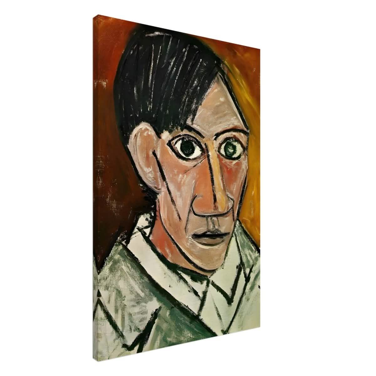 Self - Portrait by Pablo Picasso 1901 | Cubism wall art print - Canvas - 60x90 cm / 24x36″ -
