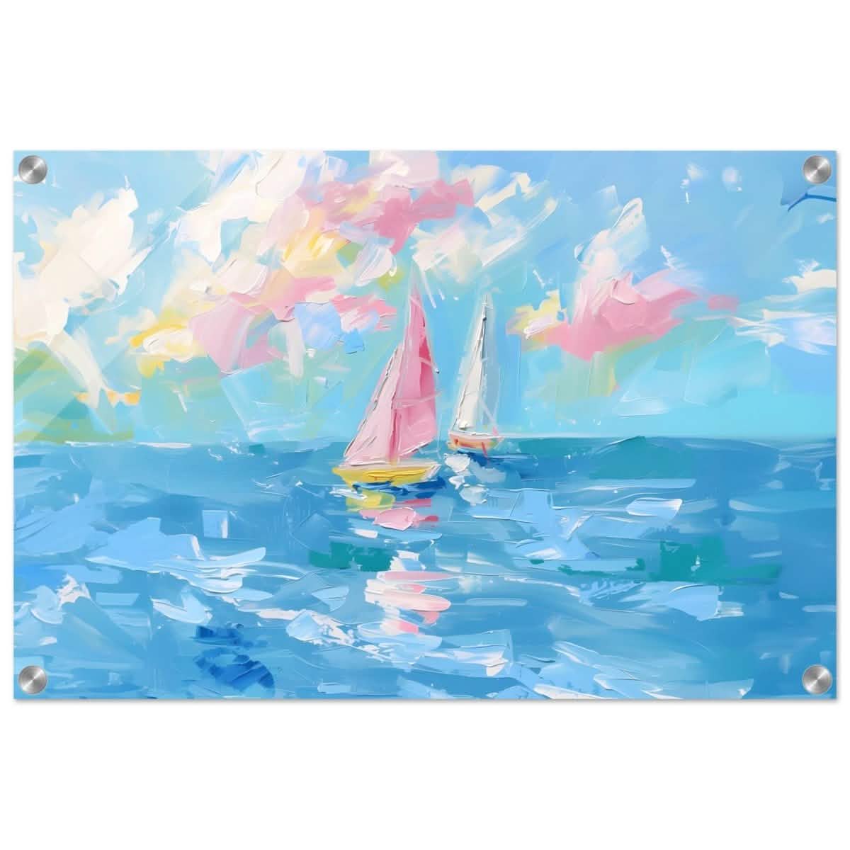 Serenade at Sea | Abstract Nautical Scene | Wall art Print - Acrylic Print - 40x60 cm / 16x24″ -