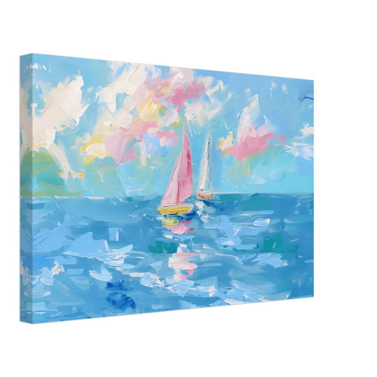 Serenade at Sea | Abstract Nautical Scene | Wall art Print - Canvas - 30x45 cm / 12x18″ -