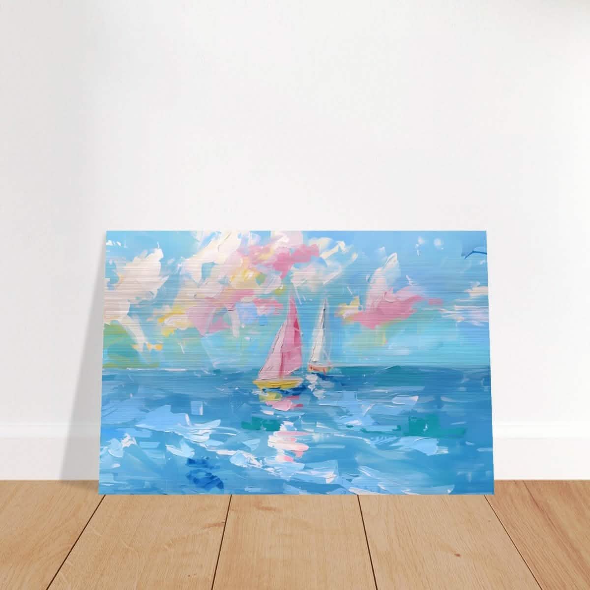 Serenade at Sea | Abstract Nautical Scene | Wall art Print - Brushed Aluminum Print - 40x60 cm / 16x24″ -