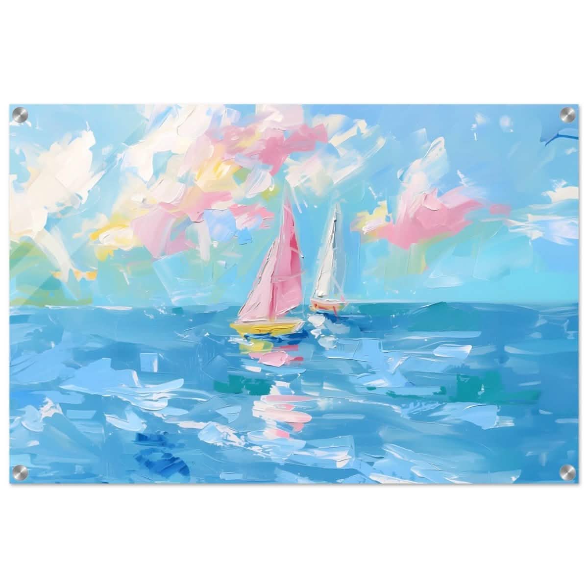 Serenade at Sea | Abstract Nautical Scene | Wall art Print - Acrylic Print - 50x75 cm / 20x30″ -