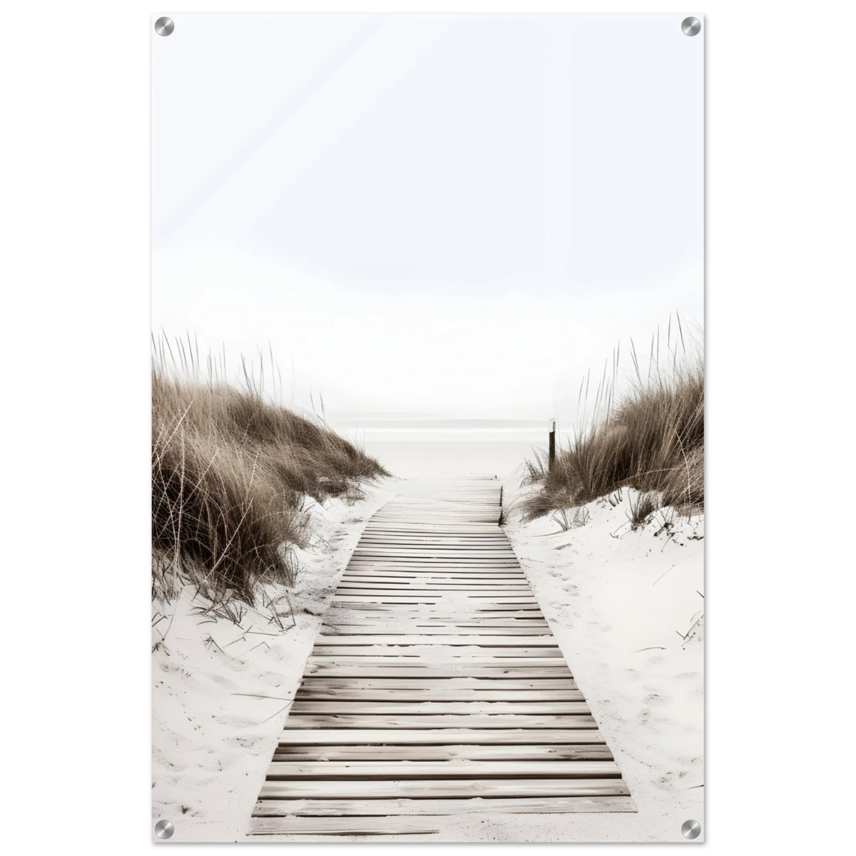 "Serene Pathway" – A Journey to Tranquility | Beach Wall art print - 60x90 cm / 24x36″ - Acrylic Print -