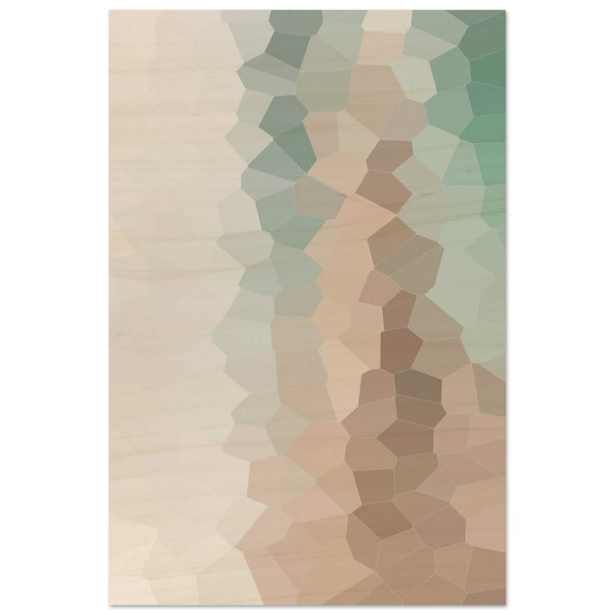 Serene Shores: A Tranquil Escape | Abstract Wall art print - 30x45 cm / 12x18″ - Wood Prints -