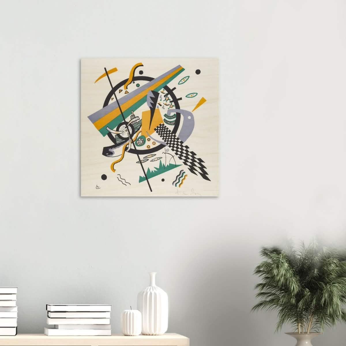 Small Worlds IV by Wassily Kandinsky - Wood Prints - 60x60 cm / 24x24″ - 10 mm