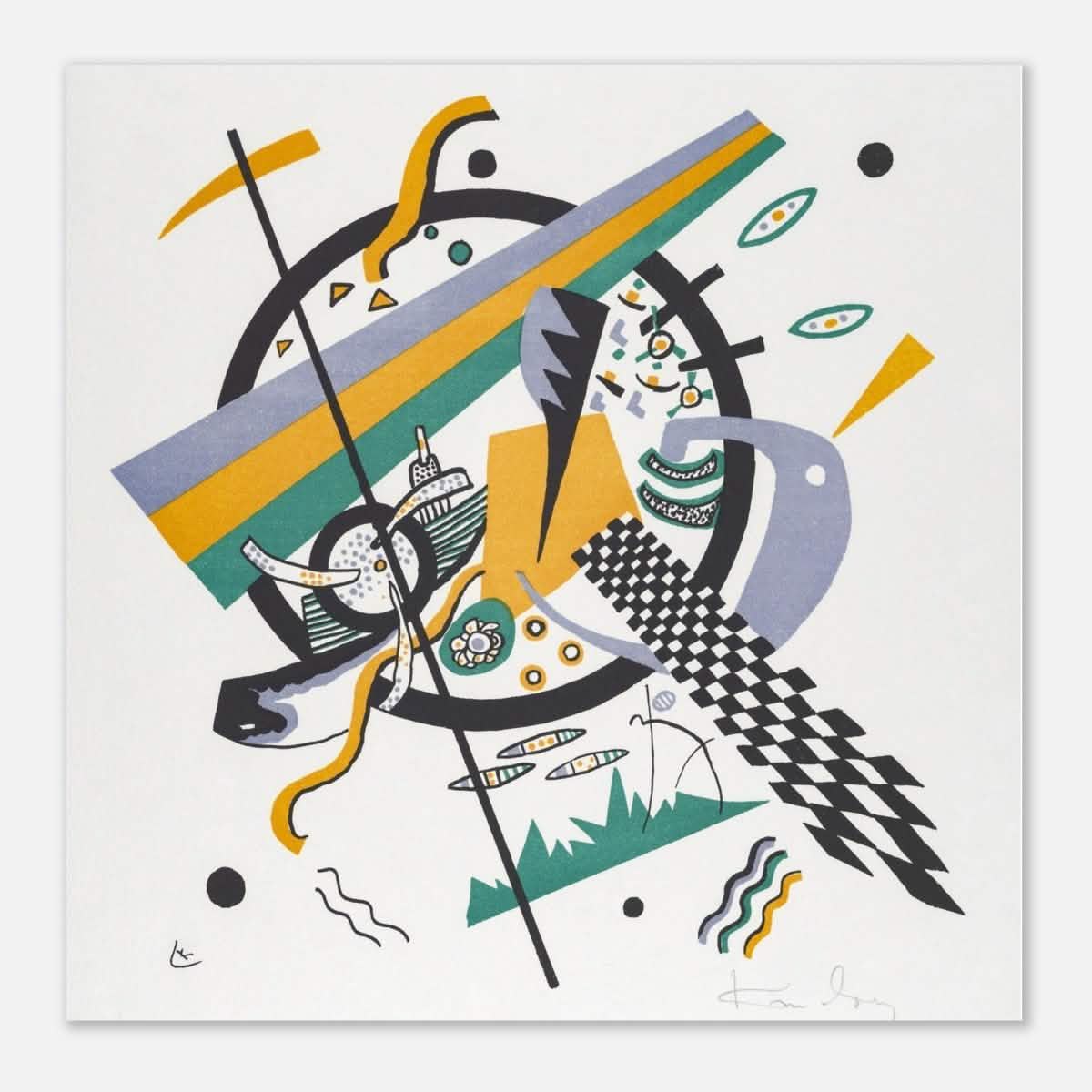 Small Worlds IV by Wassily Kandinsky - Aluminum Print - 60x60 cm / 24x24″ -