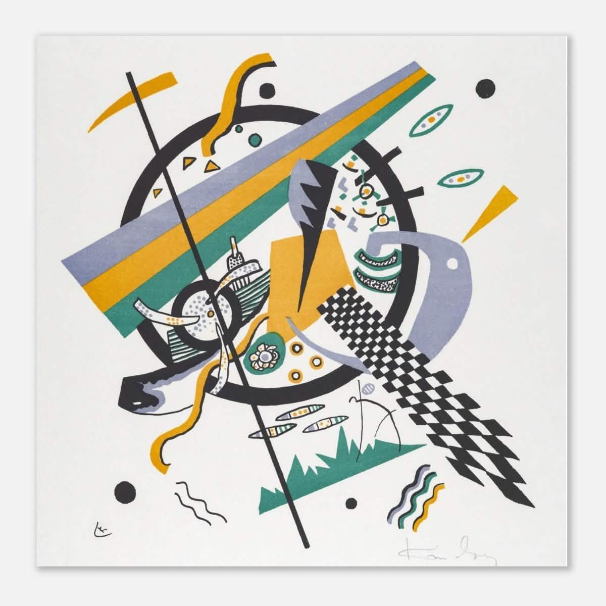Small Worlds IV by Wassily Kandinsky - Aluminum Print - 50x50 cm / 20x20″ -