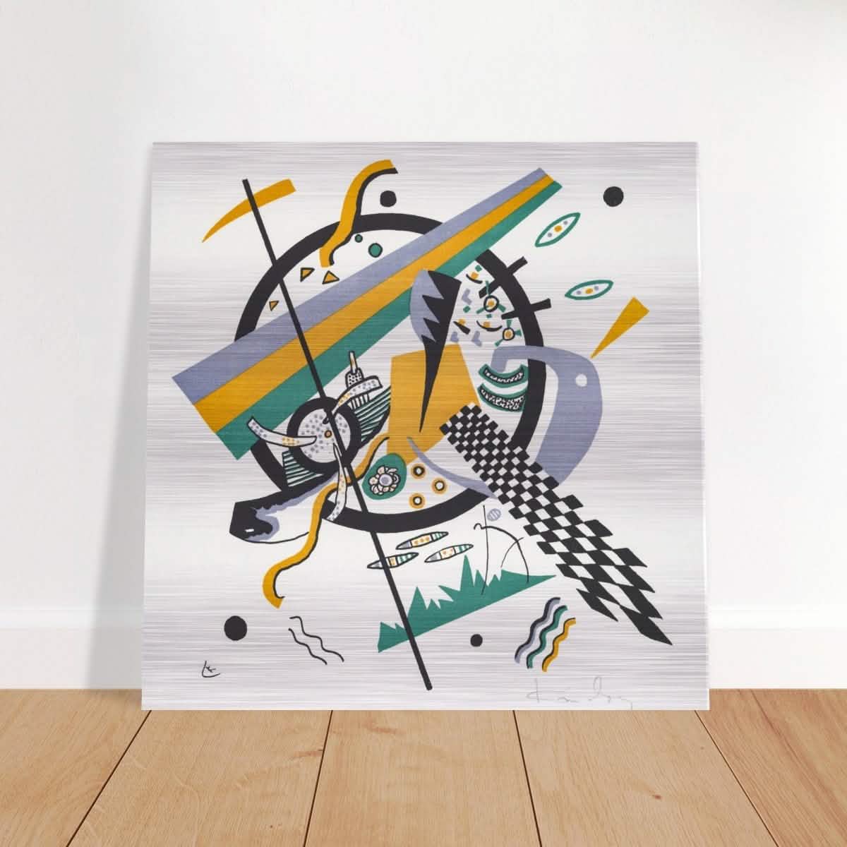 Small Worlds IV by Wassily Kandinsky - Brushed Aluminum Print - 40x40 cm / 16x16″ -