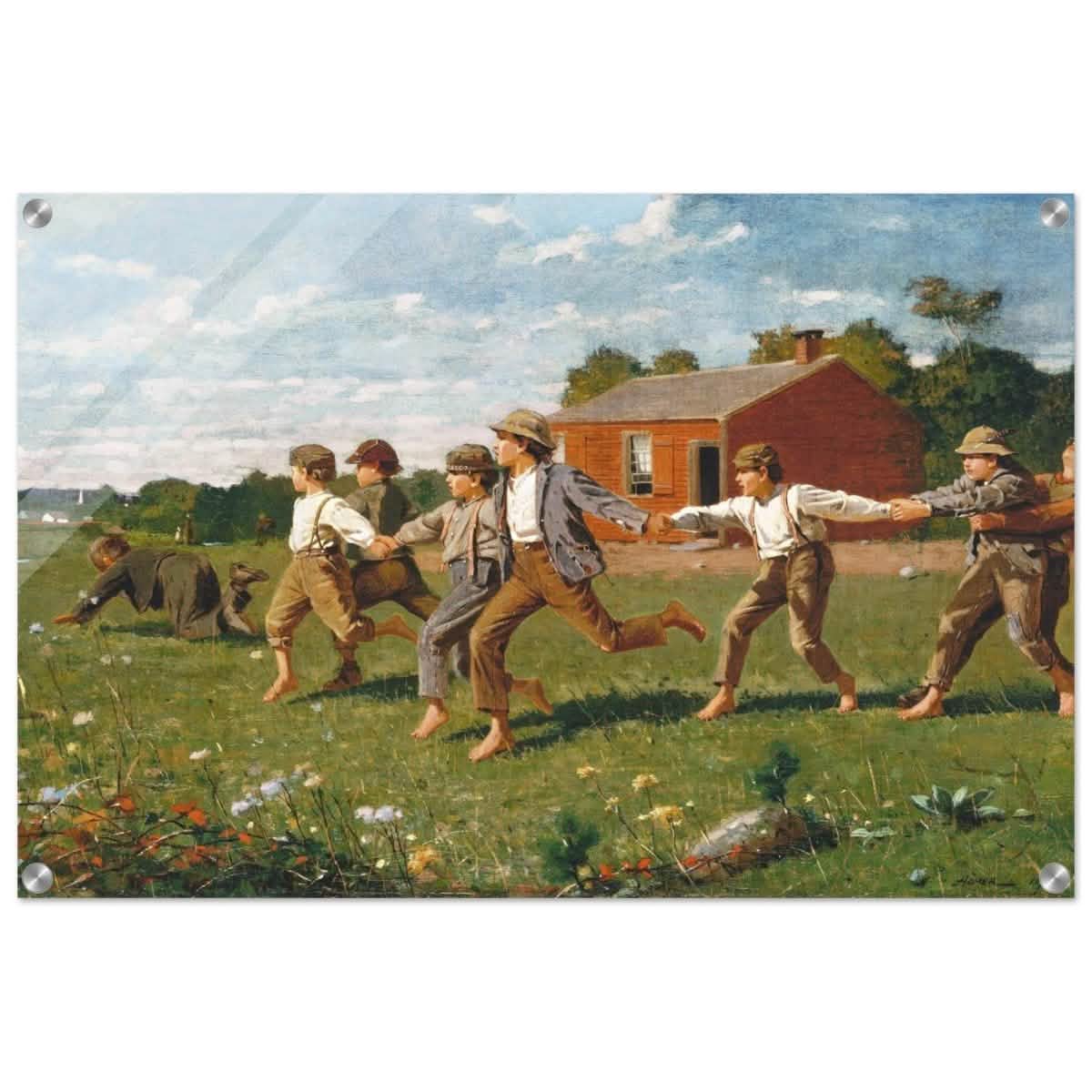 Snap the Whip (1872) by Winslow Homer | Vintage Nature Art wall art print - Acrylic Print - 30x45 cm / 12x18″ -