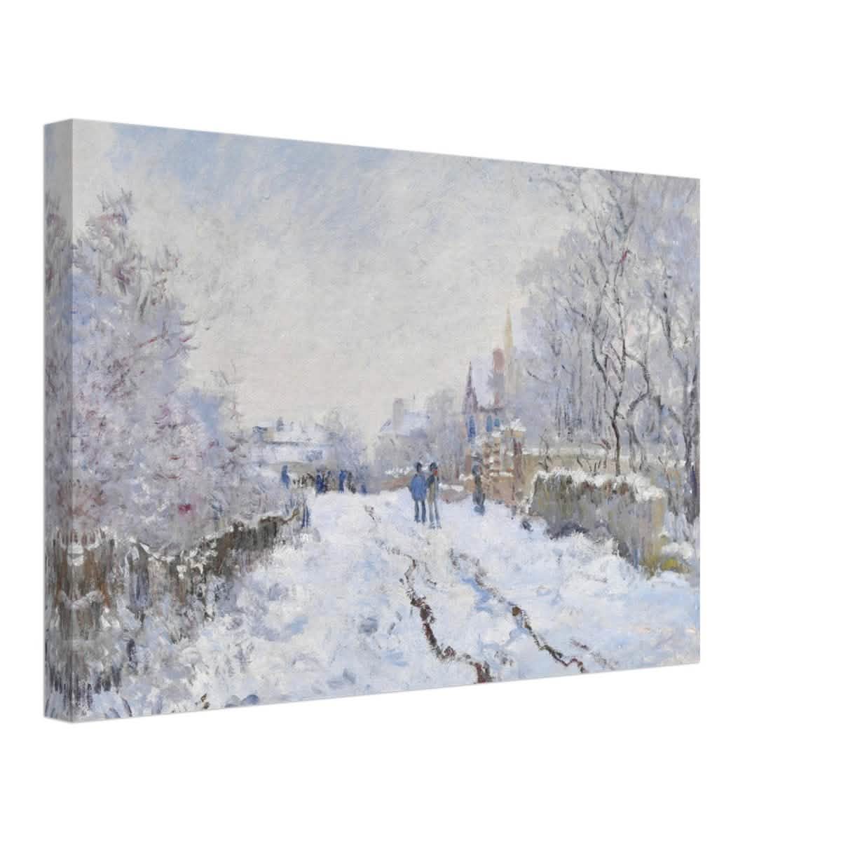 Snow at Argenteuil by Claude Monet | Vintage Nature art print - Canvas - 30x45 cm / 12x18″ -