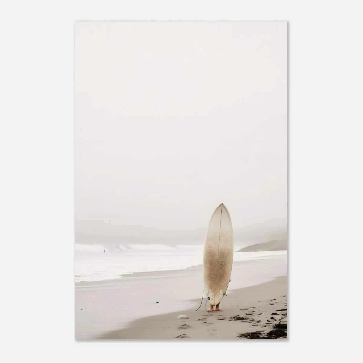 "Solitude & Surf" – Minimalist Coastal Photography | Wall art Print - Aluminum Print - 40x60 cm / 16x24″ -