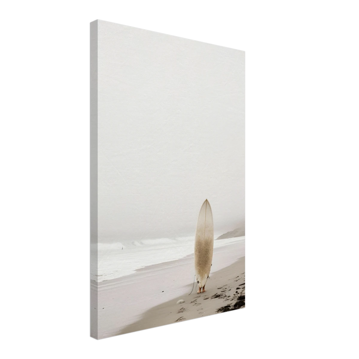 "Solitude & Surf" – Minimalist Coastal Photography | Wall art Print - Canvas - 40x60 cm / 16x24″ -