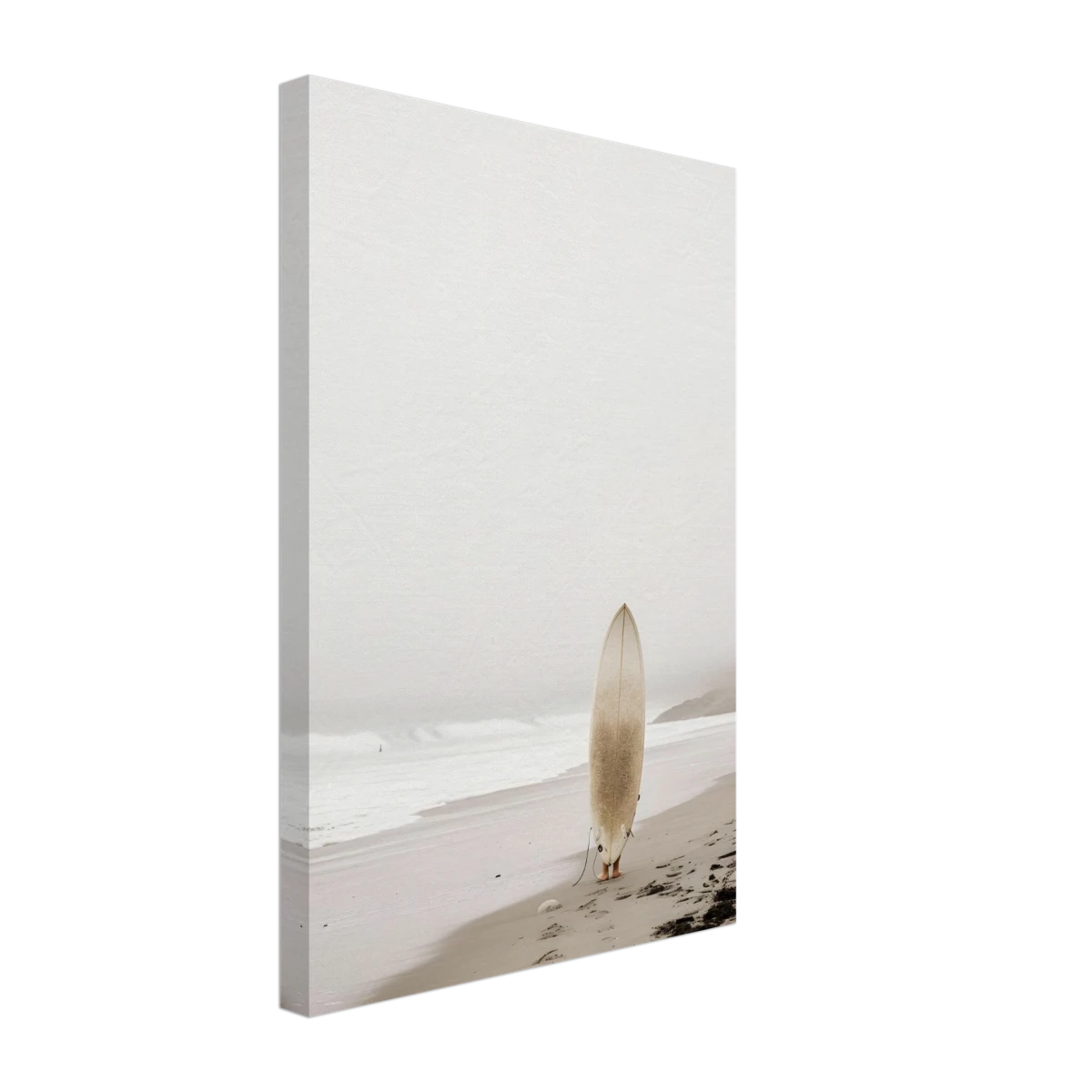 "Solitude & Surf" – Minimalist Coastal Photography | Wall art Print - Canvas - 30x45 cm / 12x18″ -