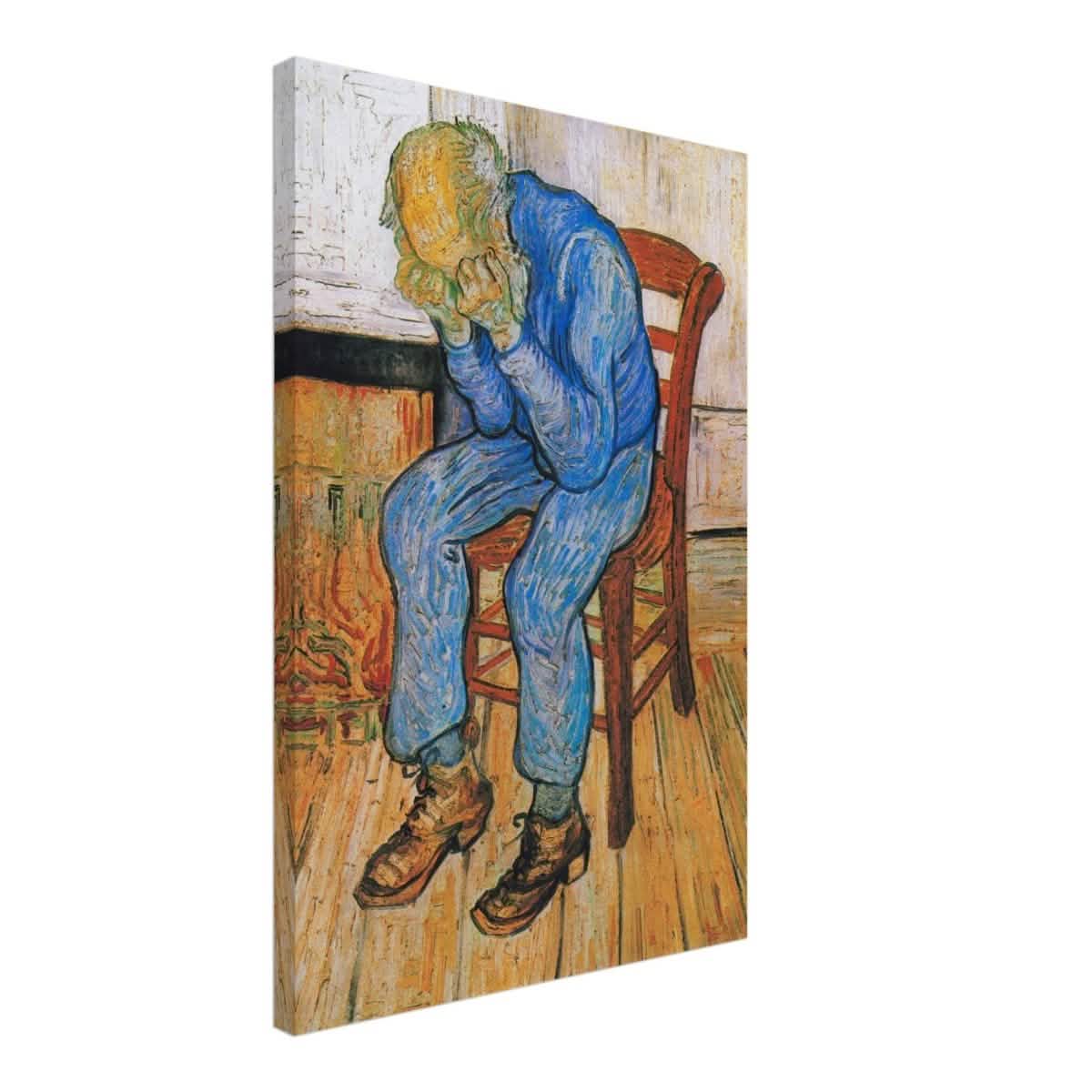 Sorrowing old man by Vincent van Gogh - Canvas - 50x75 cm / 20x30″ - Thick