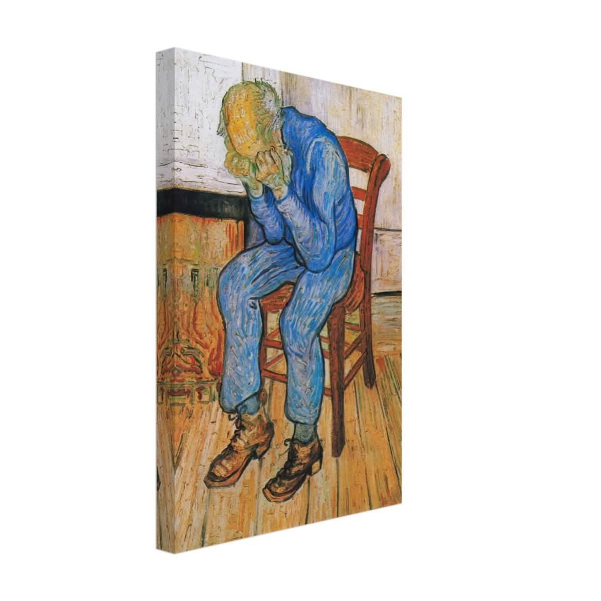 Sorrowing old man by Vincent van Gogh - Canvas - 30x45 cm / 12x18″ - Thick