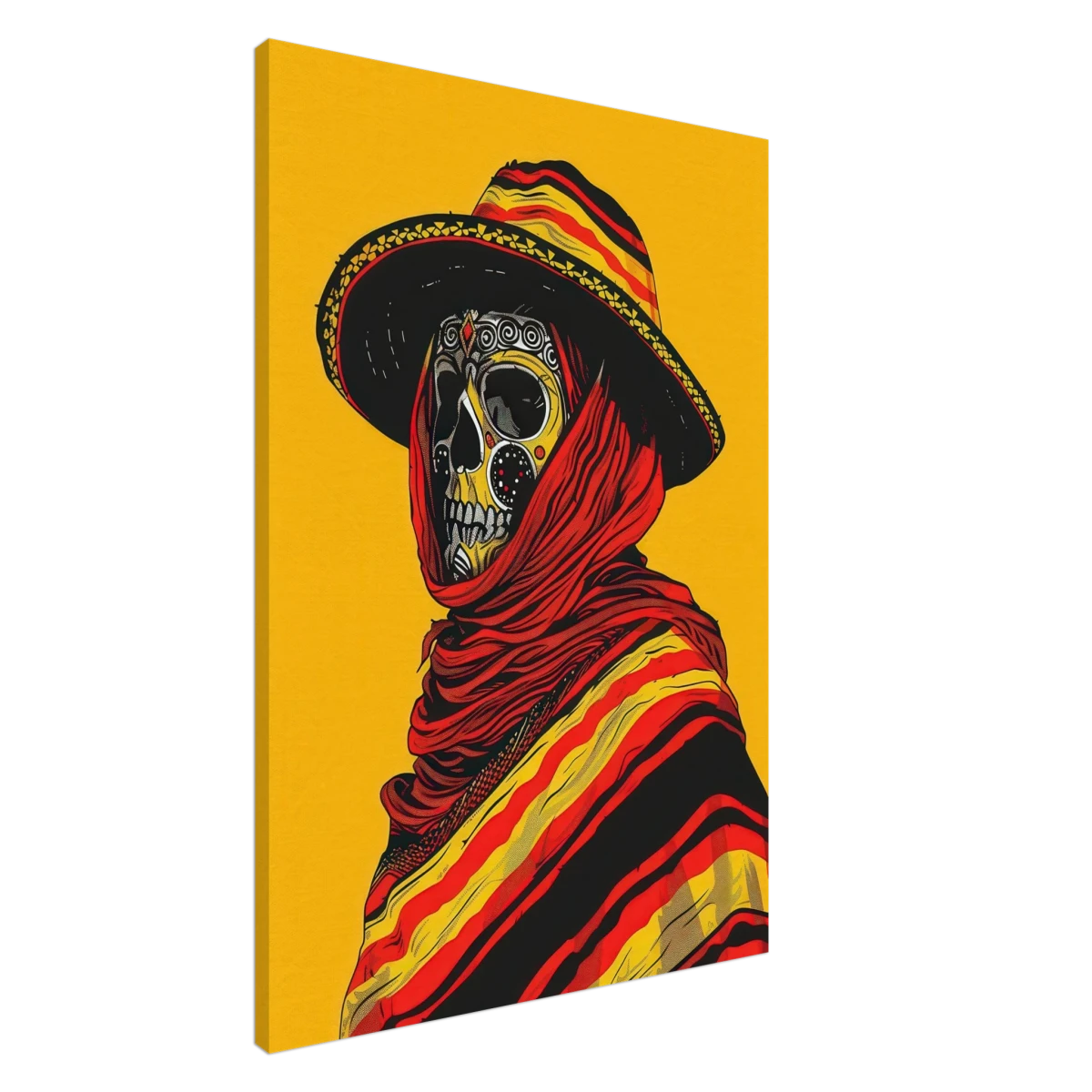 Soul of the Desert – Día de los Muertos Pop Art | wall art print - Canvas - 70x100 cm / 28x40″ -