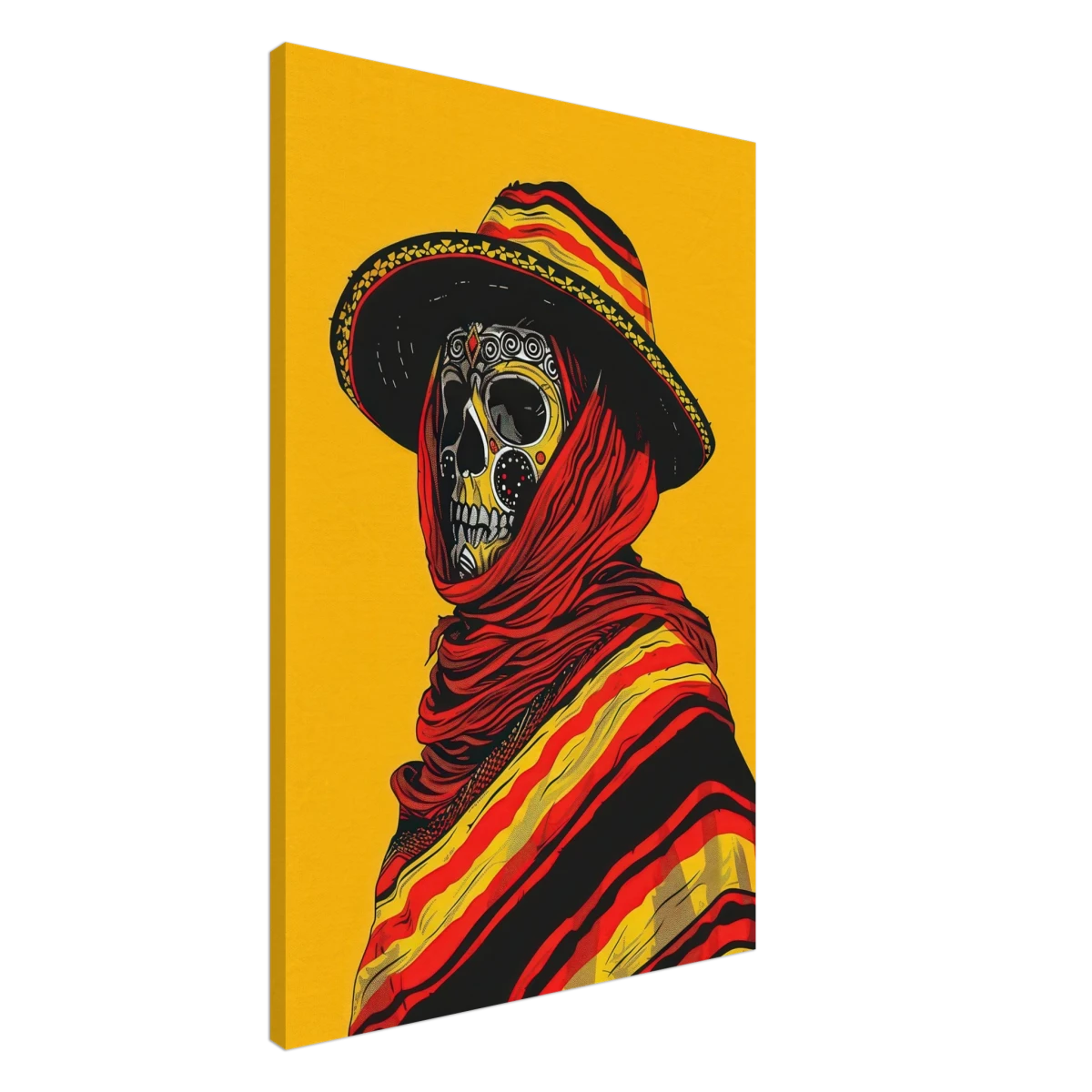 Soul of the Desert – Día de los Muertos Pop Art | wall art print - Canvas - 60x90 cm / 24x36″ -