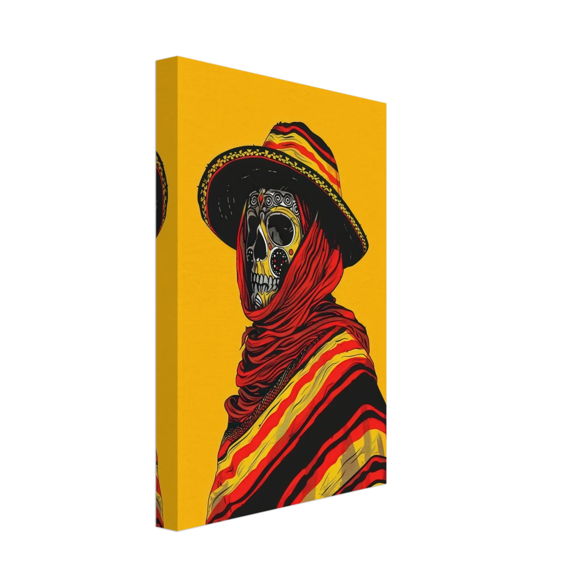 Soul of the Desert – Día de los Muertos Pop Art | wall art print - Canvas - 20x30 cm / 8x12″ -