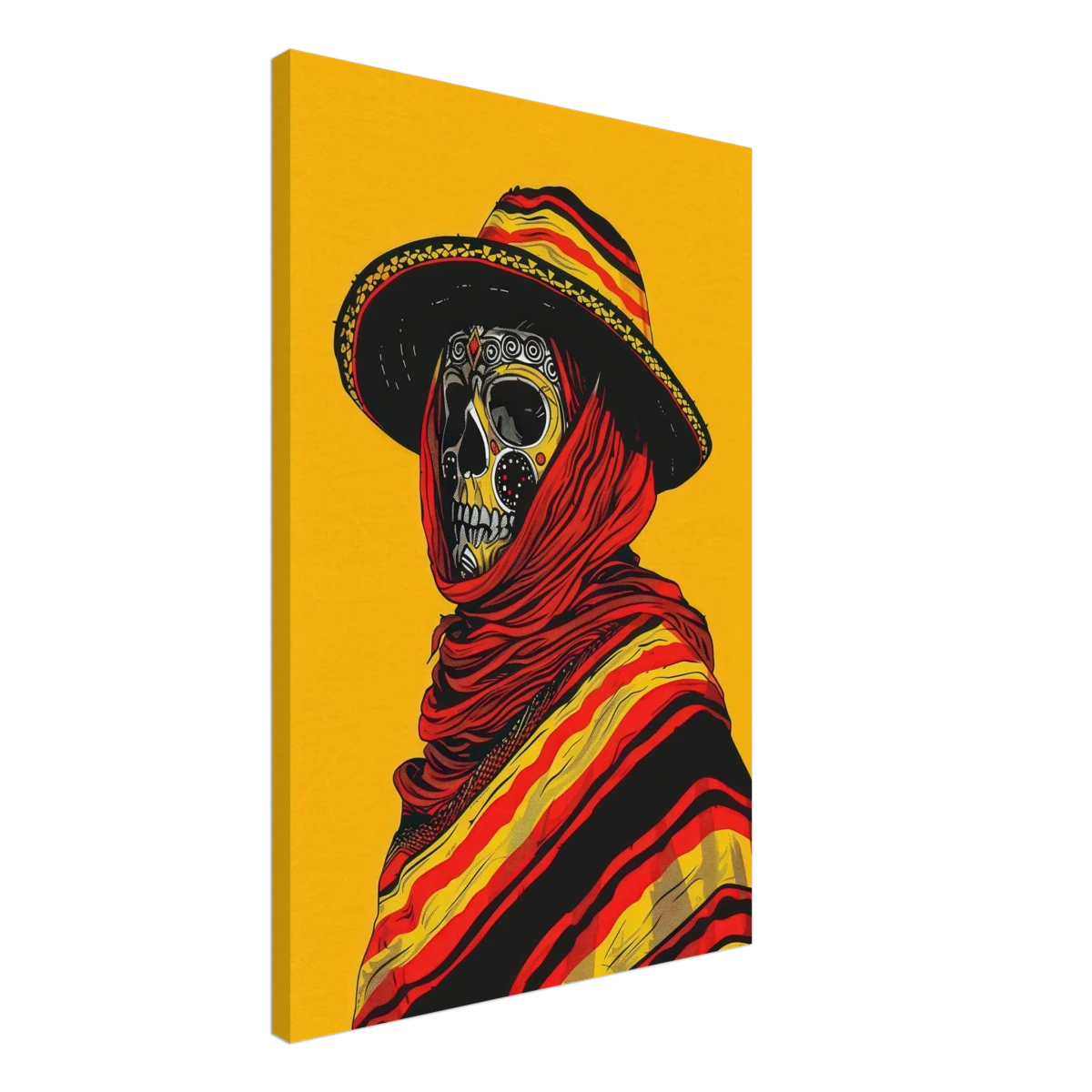 Soul of the Desert – Día de los Muertos Pop Art | wall art print - Canvas - 50x75 cm / 20x30″ -