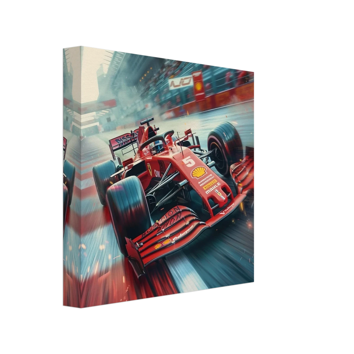 Speed Demon – Formula One Racing in Motion | Wall art Print - Canvas - 20x20 cm / 8x8″ -