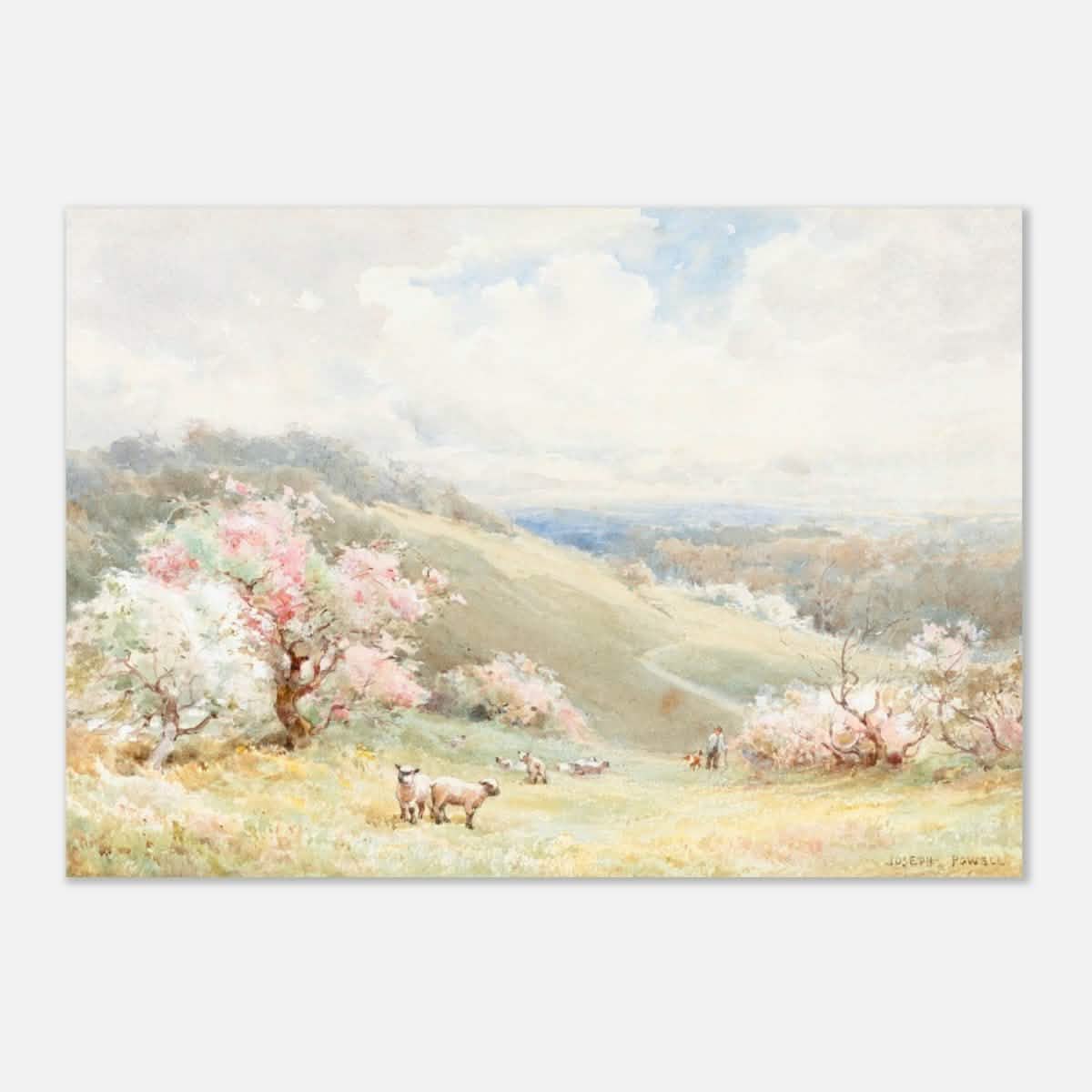 Spring by Joseph Rubens Powell - Aluminum Print - 70x100 cm / 28x40″ -