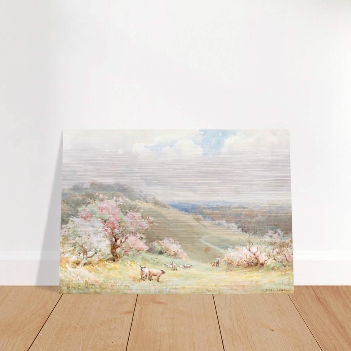 Spring by Joseph Rubens Powell - Brushed Aluminum Print - 70x100 cm / 28x40″ -