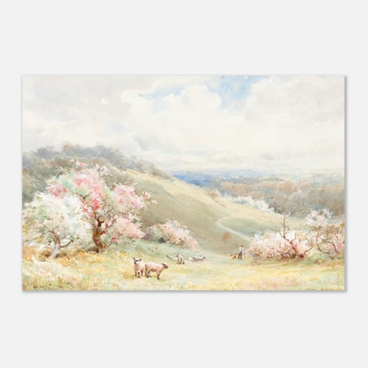 Spring by Joseph Rubens Powell - Aluminum Print - 40x60 cm / 16x24″ -