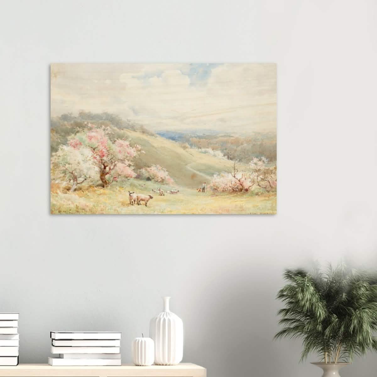 Spring by Joseph Rubens Powell - Wood Prints - 60x90 cm / 24x36″ - 20 mm