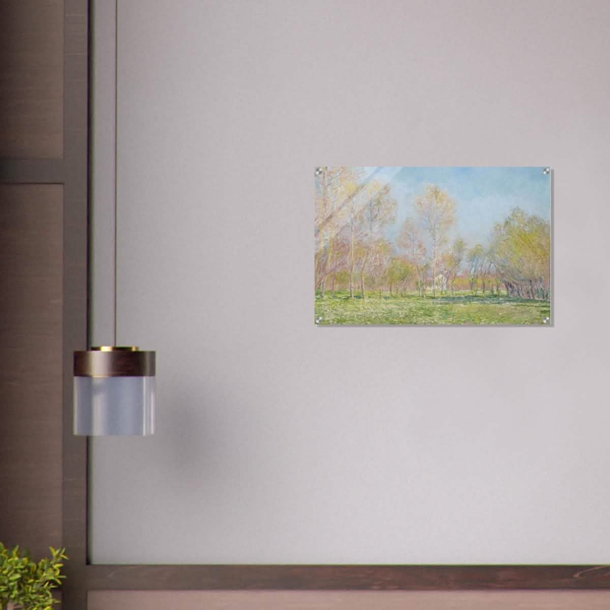 Spring in Giverny by Claude Monet - Acrylic Print - 50x75 cm / 20x30″ -