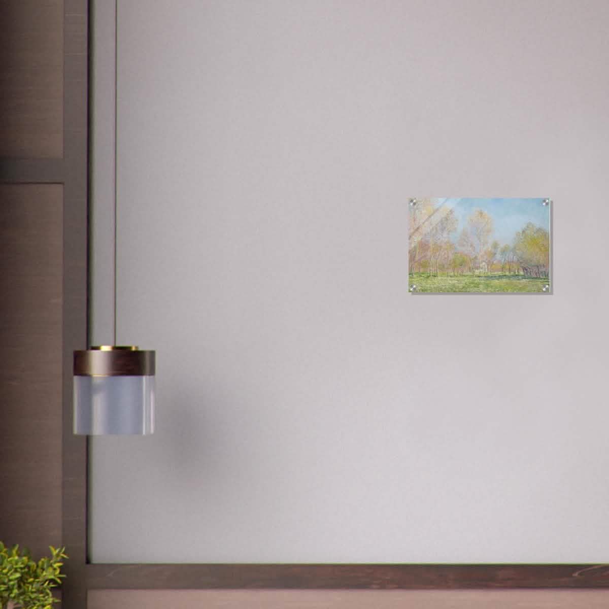 Spring in Giverny by Claude Monet - Acrylic Print - 30x45 cm / 12x18″ -