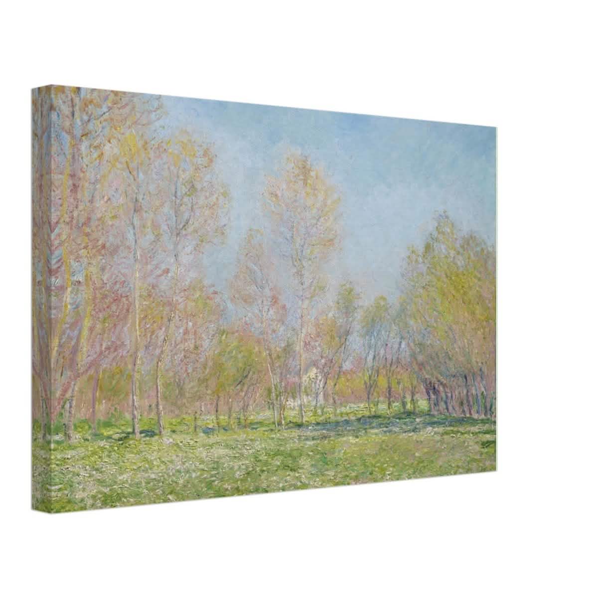 Spring in Giverny by Claude Monet - Canvas - 30x45 cm / 12x18″ - Slim