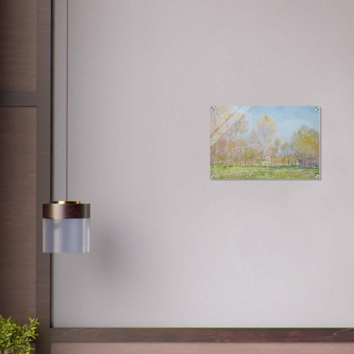 Spring in Giverny by Claude Monet - Acrylic Print - 40x60 cm / 16x24″ -