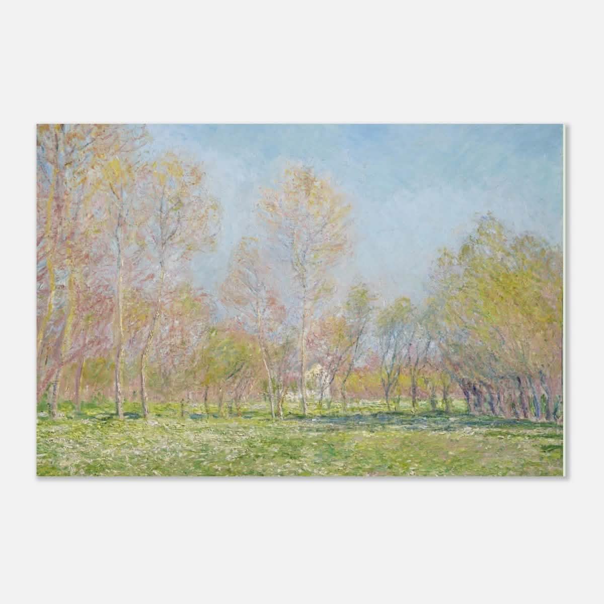 Spring in Giverny by Claude Monet - Aluminum Print - 30x45 cm / 12x18″ -