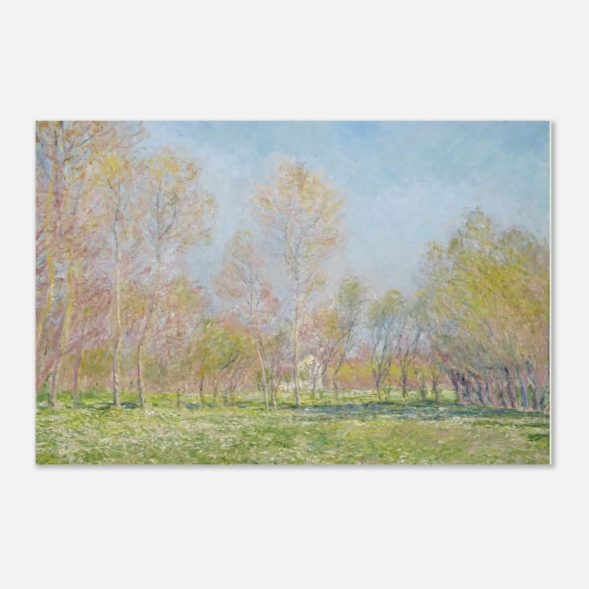 Spring in Giverny by Claude Monet - Aluminum Print - 40x60 cm / 16x24″ -