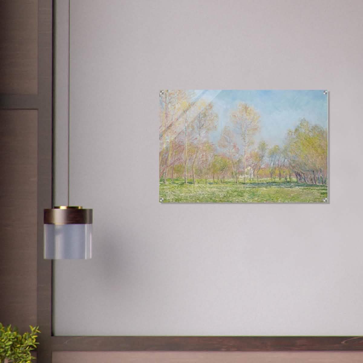 Spring in Giverny by Claude Monet - Acrylic Print - 60x90 cm / 24x36″ -