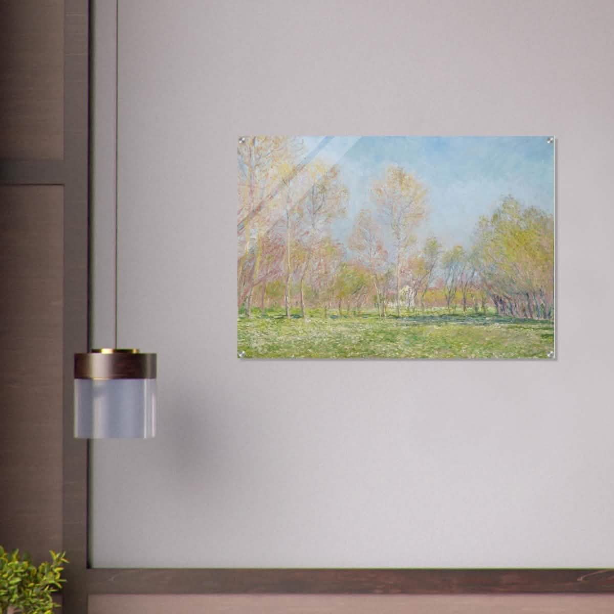 Spring in Giverny by Claude Monet - Acrylic Print - 70x100 cm / 28x40″ -