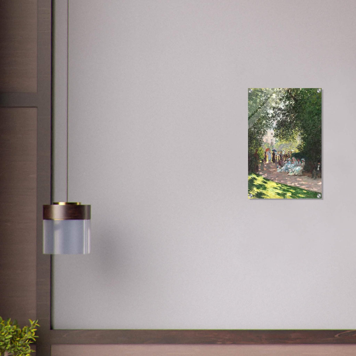 Spring Wall art | Claude Monet Picture |The Parc Monceau - Acrylic Print - 40x60 cm / 16x24″ -