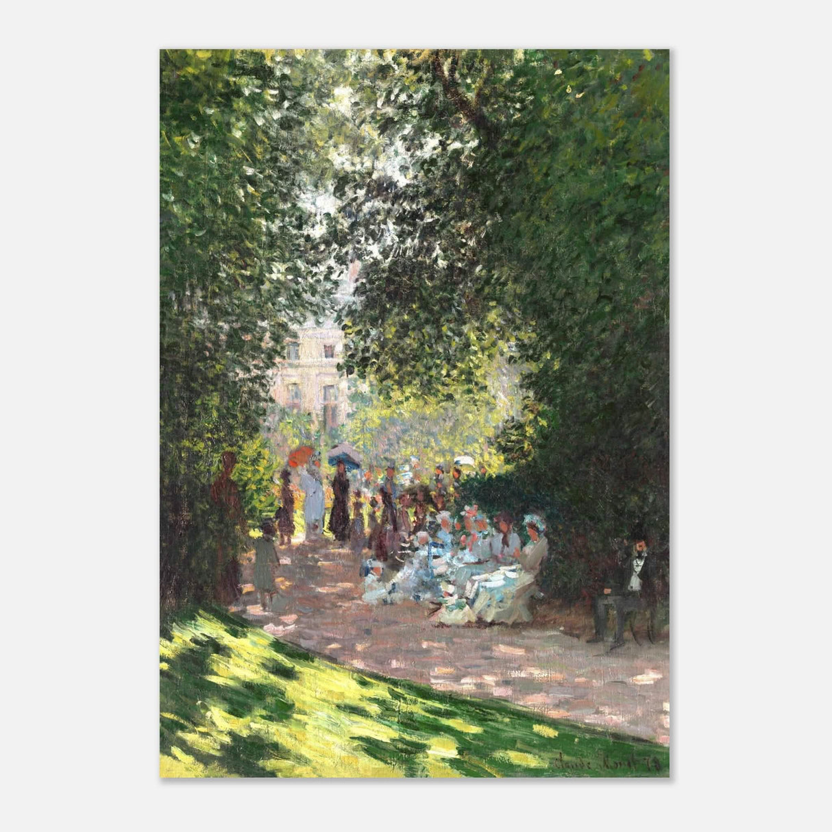 Spring Wall art | Claude Monet Picture |The Parc Monceau - Aluminum Print - 70x100 cm / 28x40″ -