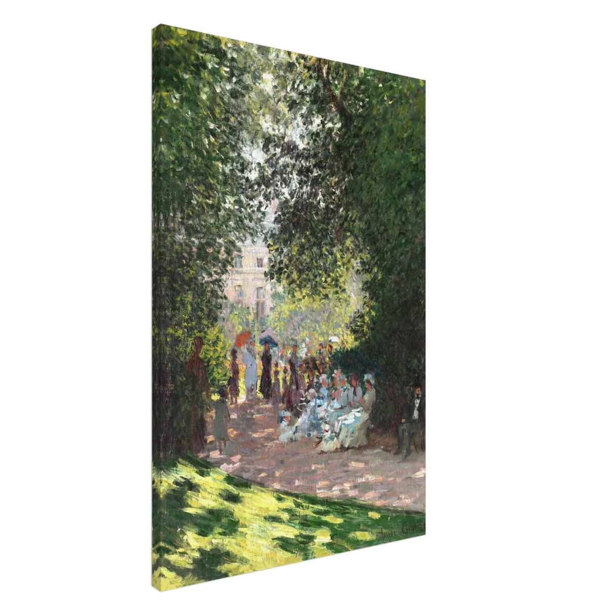 Spring Wall art | Claude Monet Picture |The Parc Monceau - Canvas - 60x90 cm / 24x36″ - Slim