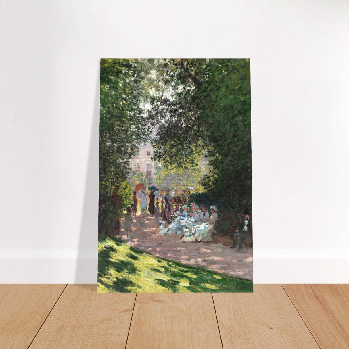 Spring Wall art | Claude Monet Picture |The Parc Monceau - Brushed Aluminum Print - 40x60 cm / 16x24″ -