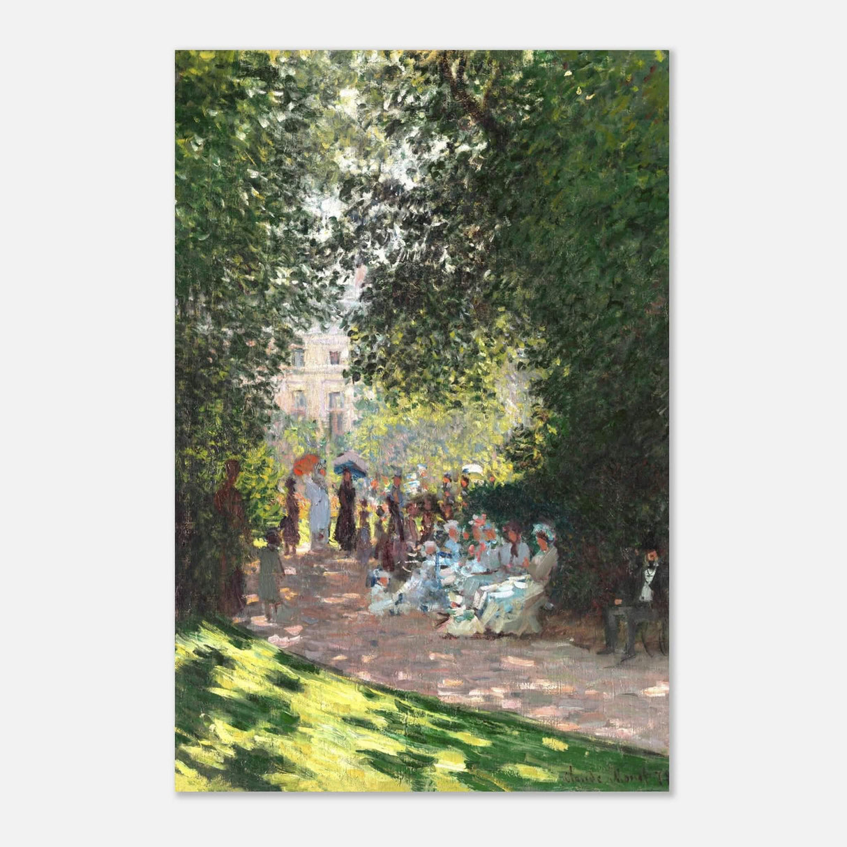 Spring Wall art | Claude Monet Picture |The Parc Monceau - Aluminum Print - 30x45 cm / 12x18″ -