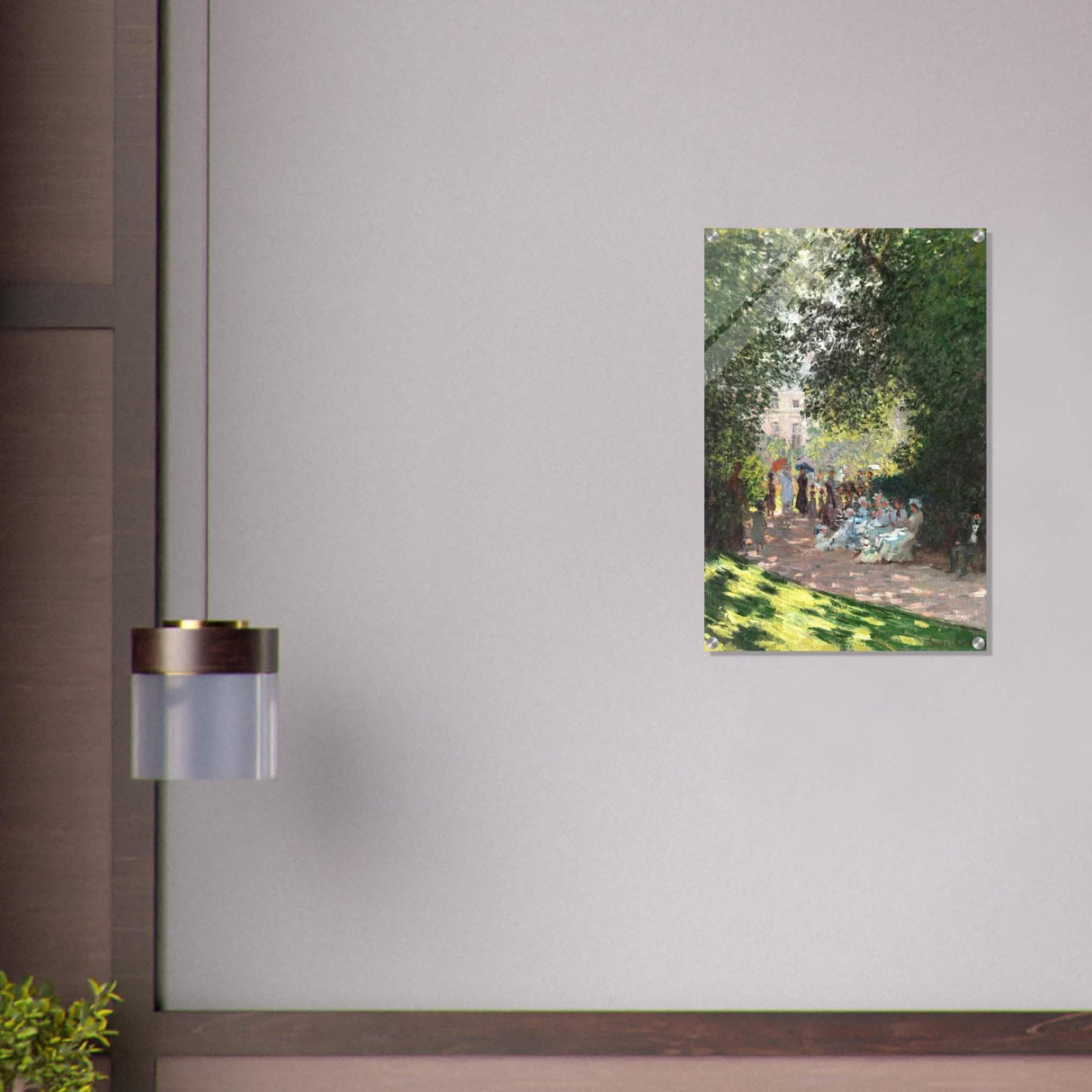 Spring Wall art | Claude Monet Picture |The Parc Monceau - Acrylic Print - 50x75 cm / 20x30″ -