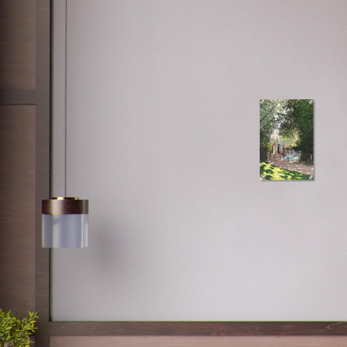 Spring Wall art | Claude Monet Picture |The Parc Monceau - Acrylic Print - 30x45 cm / 12x18″ -