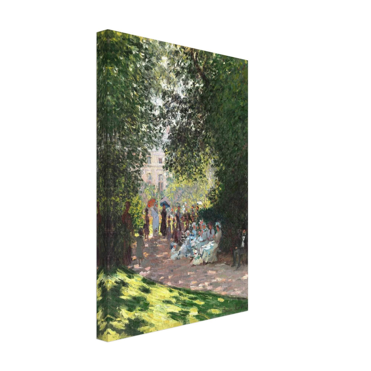 Spring Wall art | Claude Monet Picture |The Parc Monceau - Canvas - 30x45 cm / 12x18″ - Thick