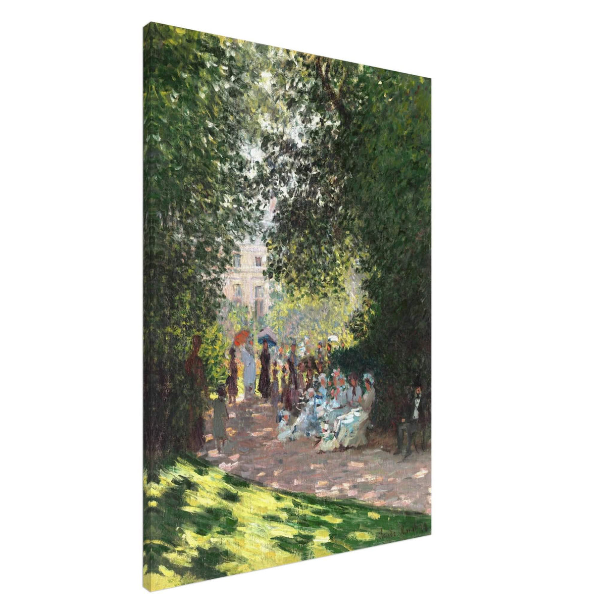 Spring Wall art | Claude Monet Picture |The Parc Monceau - Canvas - 70x100 cm / 28x40″ - Slim